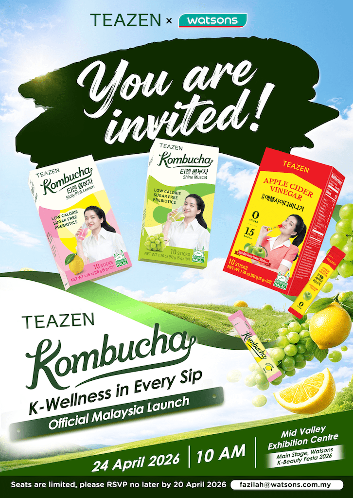 TEAZEN Official Malaysia Launch E-invite - Watsons K-Beauty Festa 2026