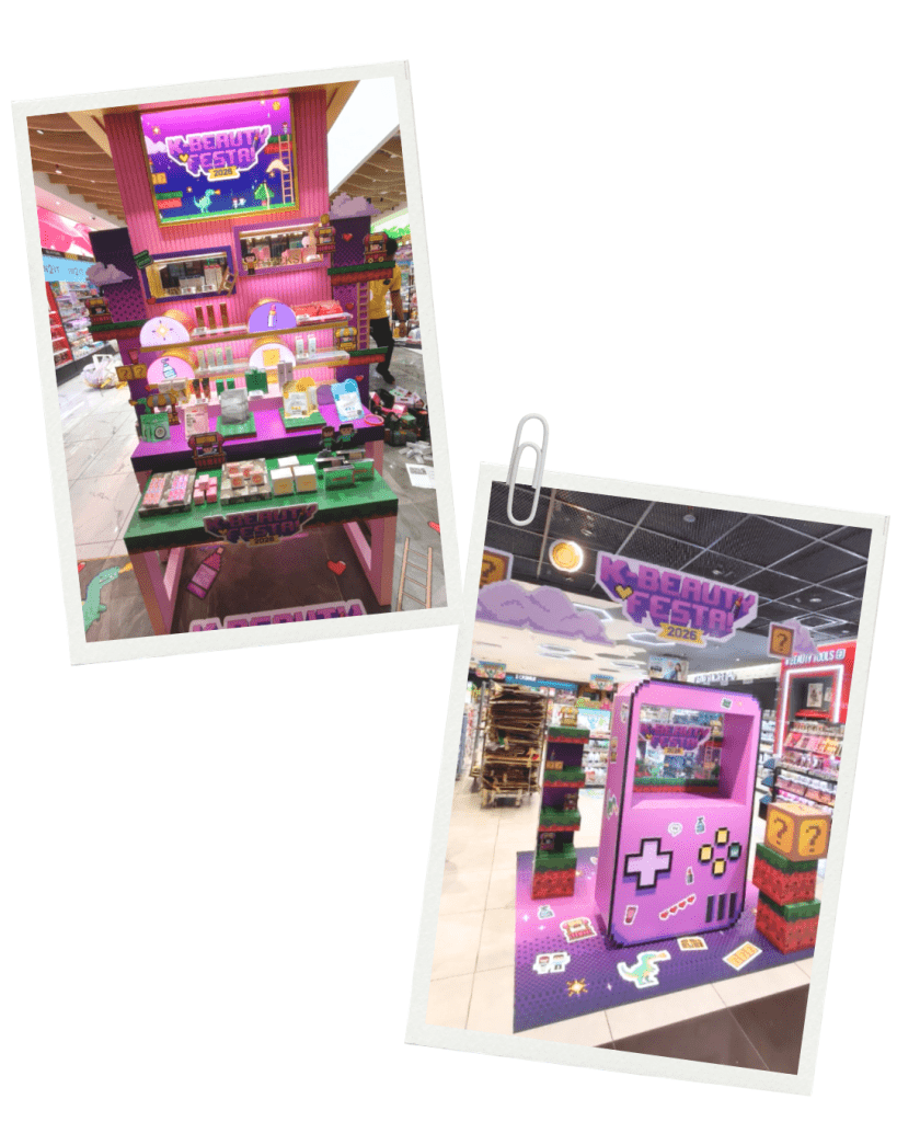 Watsons One Utama and TRX in-store set up for Watsons K-Beauty Festa 2026